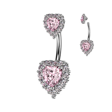 Glacier Hearts Belly Ring