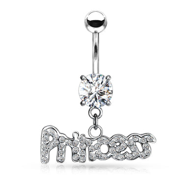 Glam Princess Belly Bar. P R I N C E S S Word