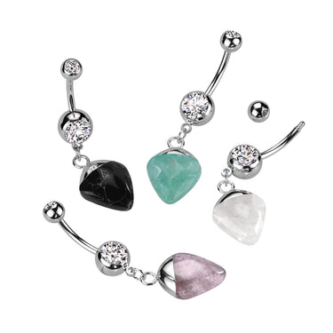 Semi-Precious Stone Belly Rings