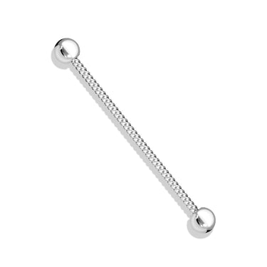 Twisted Rope Industrial Barbell Body Jewellery