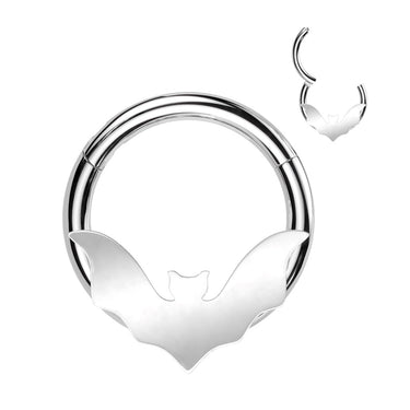 Precision Bat Seamless Segment Clicker. Helix Earring or Septum