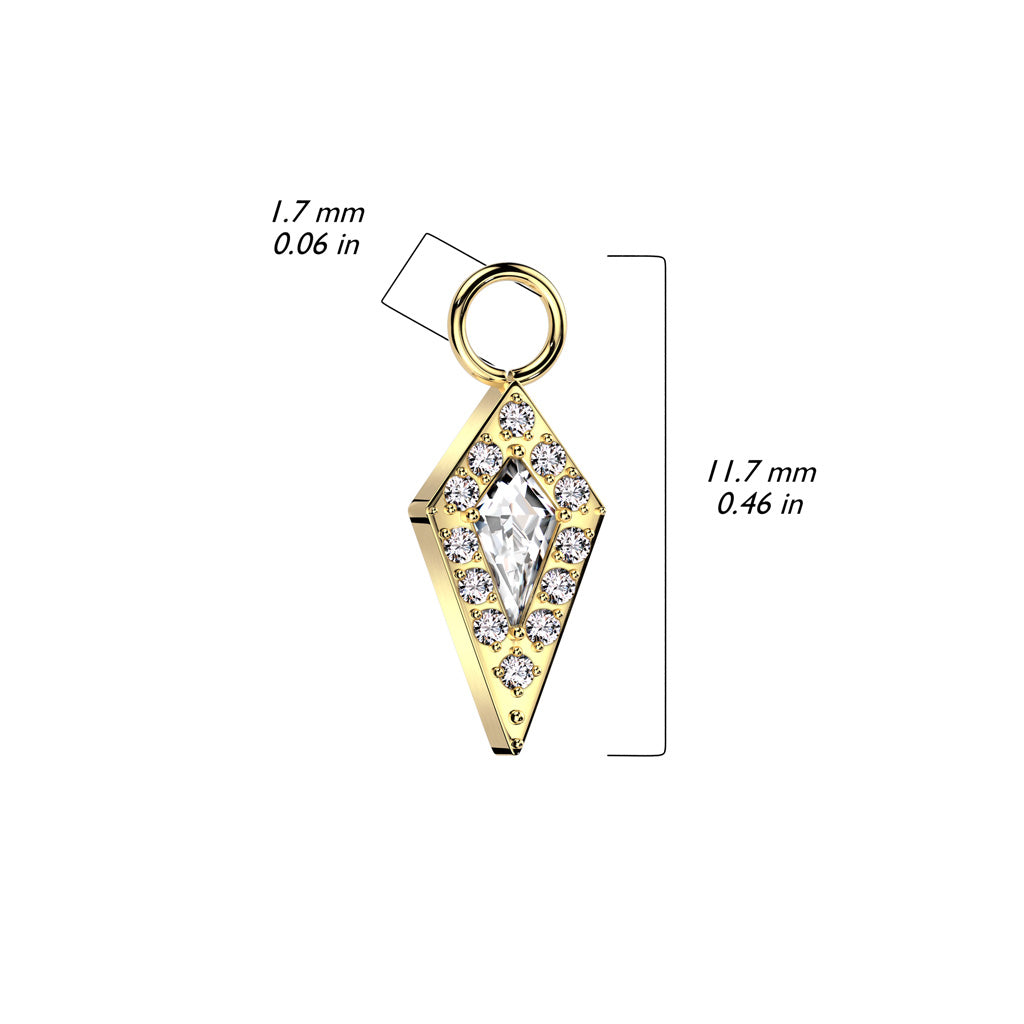 Diamonesque Body Jewellery Charm Attachment