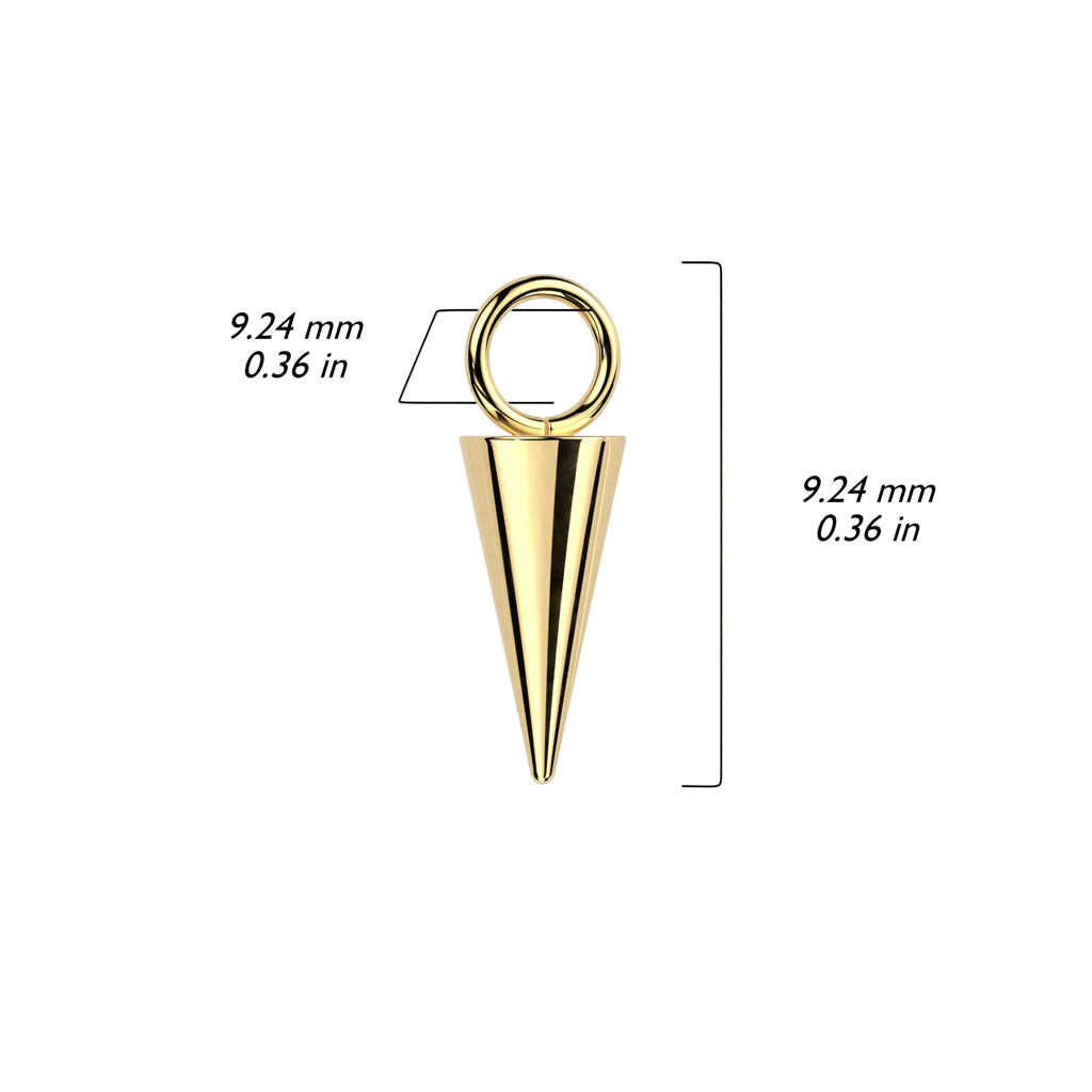 Titanium Spike Body Jewellery Charm Attachment