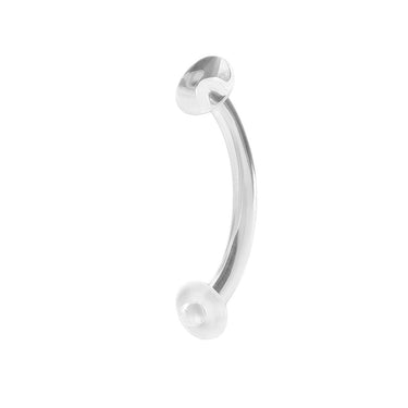 14G Clear Belly Piercing Retainer