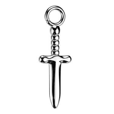 Solid Titanium Dagger Body Jewellery Charm Attachment