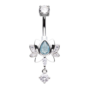 Yogi Lotus Flower Navel Ring