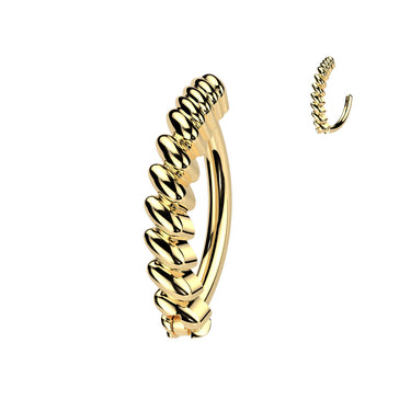 Gold Plated Twist & Click Huggy