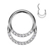 The Amara Solid Titanium Hinged Clicker Earring