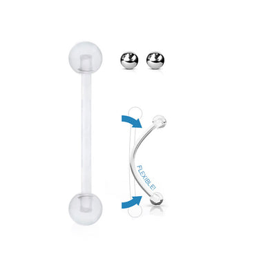 Nipple Piercing Retainer Pack Including 2 x 3mm Surgical Steel Balls