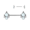 Opal Jewel Stack Nipple Bar