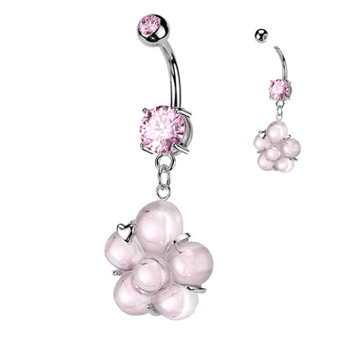 3D Bubble Bouquet Belly Dangle