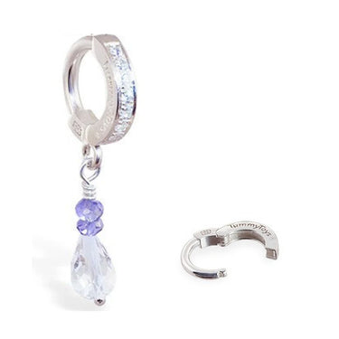 TummyToys® Faceted Natural Gem Belly Ring