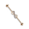 Infinity Industrial Barbell Body Jewellery In Rose Gold