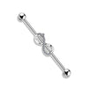 Infinity Industrial Barbell Body Jewellery In Silver