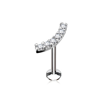 Jewelled Arch Threaded Body Jewellery