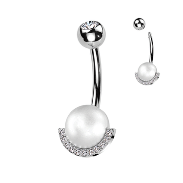 Perla Pearl Belly Button Ring