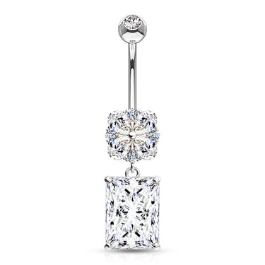 Provincial Très Chic Belly Ring in 14K White Gold