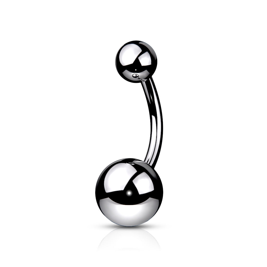 Classique Belly Bar in Solid Titanium. 14g or 16g