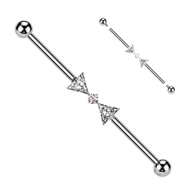 Shapes Titanium Industrial Barbell with Internal Threading