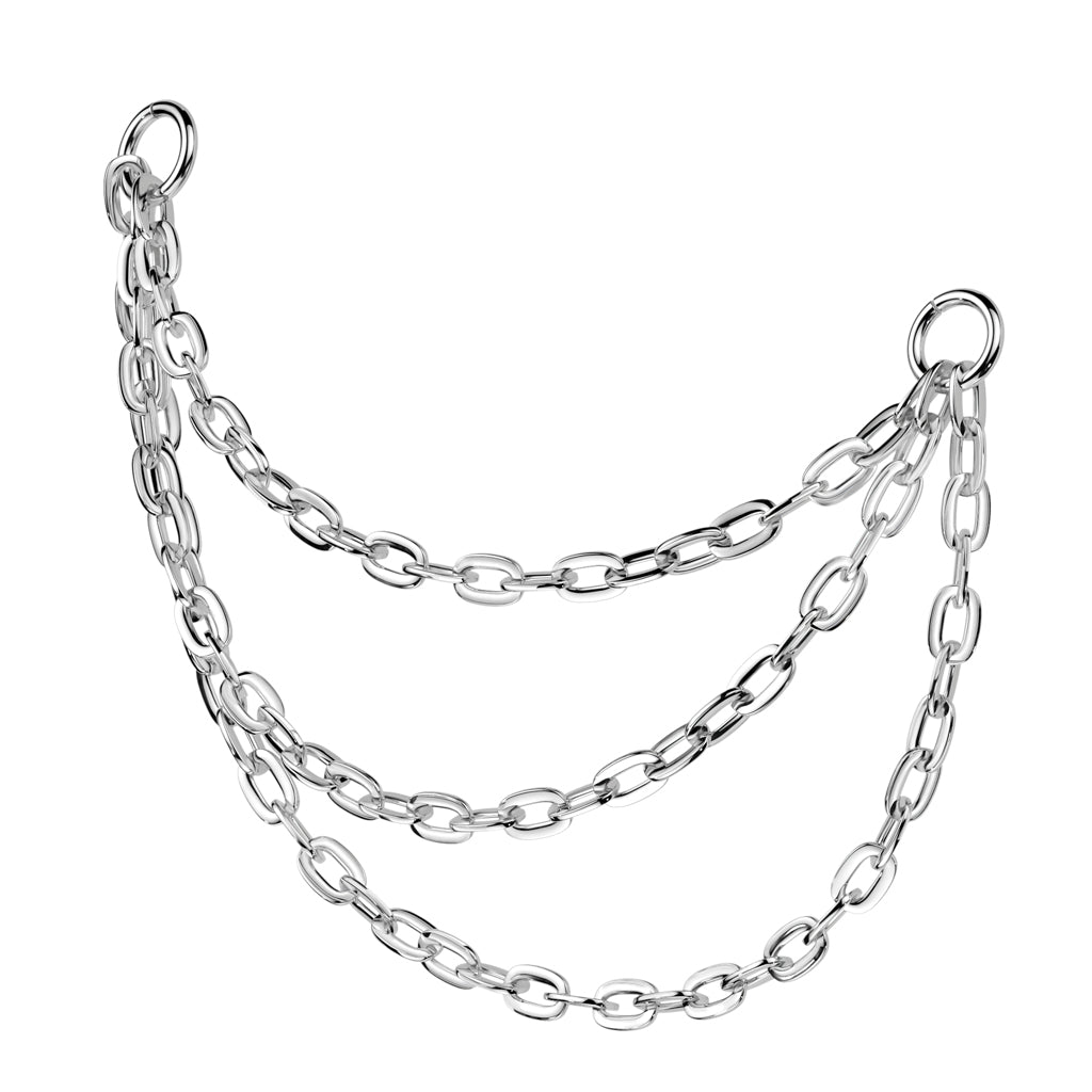 Titanium Triple Connector Chain