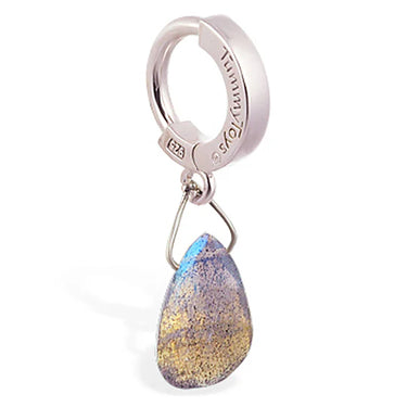 TummyToys® Labradorite Belly Ring Hoop