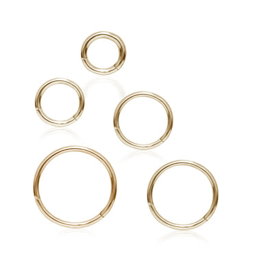 Plain Hoop by Maria Tash in Gold - Earring. Navel Rings Australia.