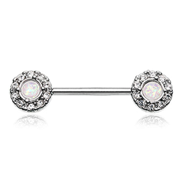 Vintage Classic Opal Nipple Ring - Nipple Ring. Navel Rings Australia.