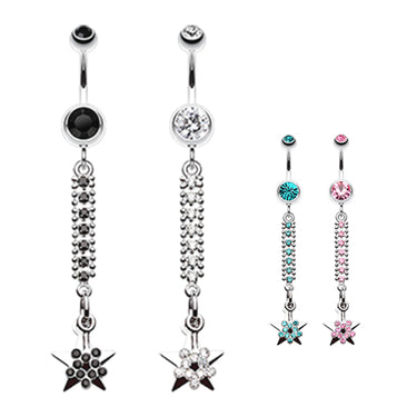 Wish Upon a Star Belly Ring - Dangling Belly Ring. Navel Rings Australia.