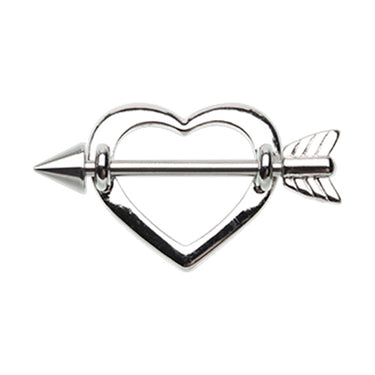 Cupid's Love Struck Heart Nipple Shield Ring - Nipple Ring. Navel Rings Australia.