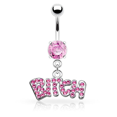 Glam Bitch Belly Piercing - Dangling Belly Ring. Navel Rings Australia.