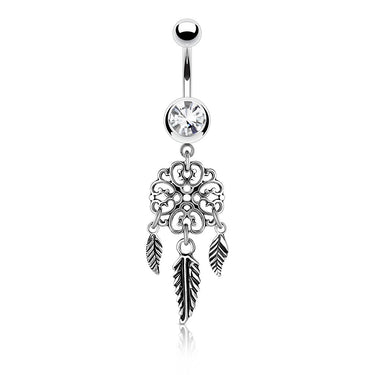 Vayas Dreamer Belly Ring - Dangling Belly Ring. Navel Rings Australia.