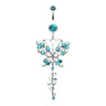 Papilio Butterfly Journey Belly Bar - Dangling Belly Ring. Navel Rings Australia.