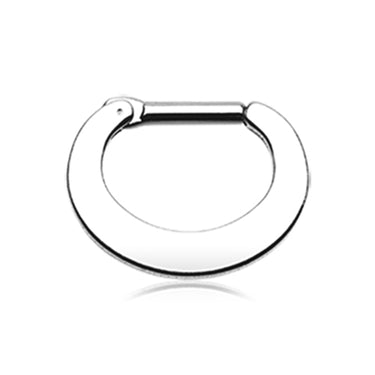 Classic Steel Loop Septum Clicker - Septum. Navel Rings Australia.