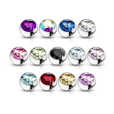 14g Gem Replacement Balls for Belly Rings - Replacement Ball. Navel Rings Australia.