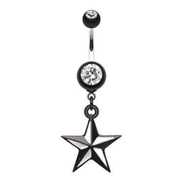 Quinn's Rockstar Tattoo Belly Dangle - Dangling Belly Ring. Navel Rings Australia.