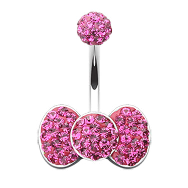 Motleys™ Bow Tie Aficionado Belly Bar - Fixed (non-dangle) Belly Bar. Navel Rings Australia.