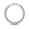 Braided Septum & Earring Body Jewellery in White Gold - Earring. Navel Rings Australia.