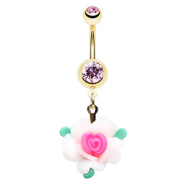 Biela Camilia Belly Dangle - Dangling Belly Ring. Navel Rings Australia.