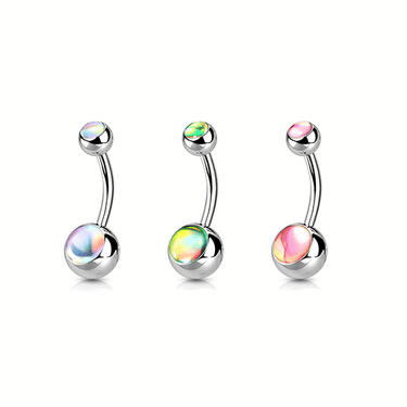 Charlie's Iridescent Stone Belly Rings