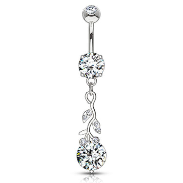 The Classic Vine Belly Dangle - Dangling Belly Ring. Navel Rings Australia.