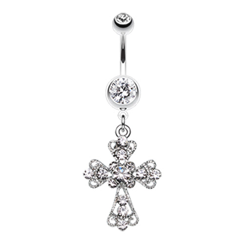 Symbolic Dangling Cross Belly Ring Jewellery. Free worldwide delivery ...
