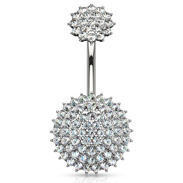 Crowned Motley™ Belly Bar - Fixed (non-dangle) Belly Bar. Navel Rings Australia.