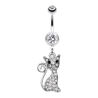 Motley™ Kitty Belly Dangle - Dangling Belly Ring. Navel Rings Australia.