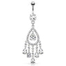 ChaCha Chandelier Belly Dangle - Dangling Belly Ring. Navel Rings Australia.