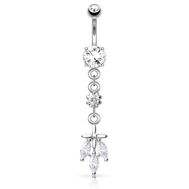 Jungle Journey Belly Bar - Dangling Belly Ring. Navel Rings Australia.