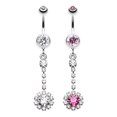 Drop a Glamour Bomb Belly Dangle - Dangling Belly Ring. Navel Rings Australia.