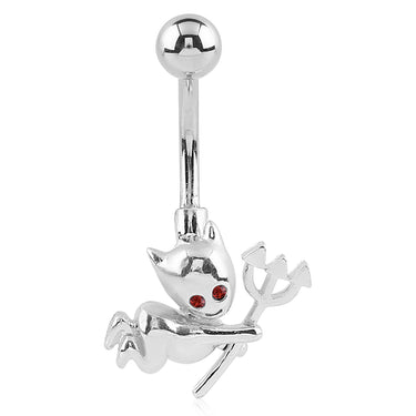 Devilish Me Belly Bar - Fixed (non-dangle) Belly Bar. Navel Rings Australia.