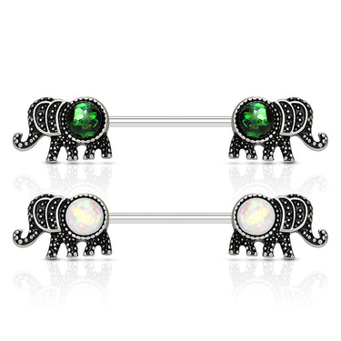 Bellifante Elephant Nipple Barbell - Nipple Ring. Navel Rings Australia.