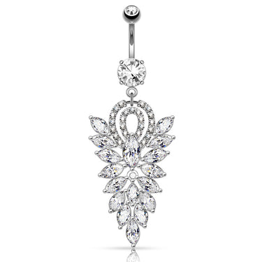 The Glitz Blitz Belly Dangle - Dangling Belly Ring. Navel Rings Australia.