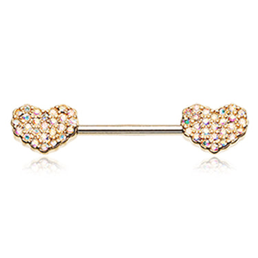 Gold Motley™ Lovers Nipple Bar - Nipple Ring. Navel Rings Australia.